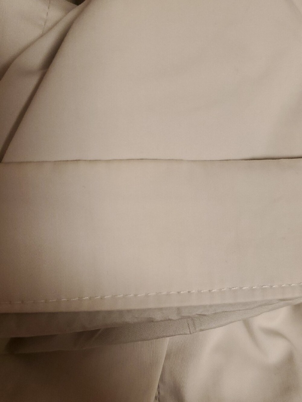 MaxMara Light Beige Drawstring Waist Rain Jacket Sz 6 Quiet Luxury Minimalist - Picture 7 of 7